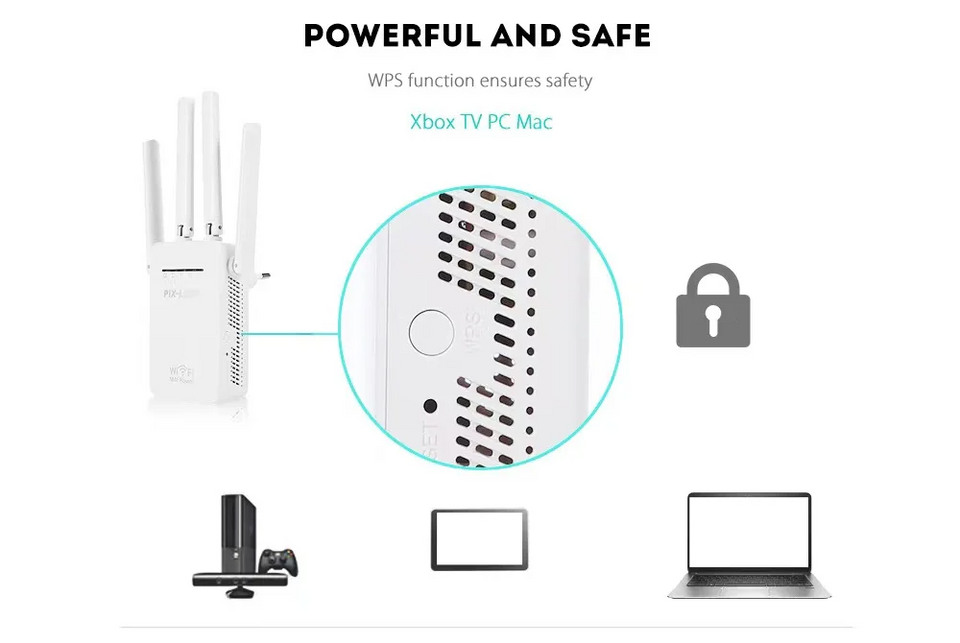 REPETIDOR WIFI 4 ANTENAS