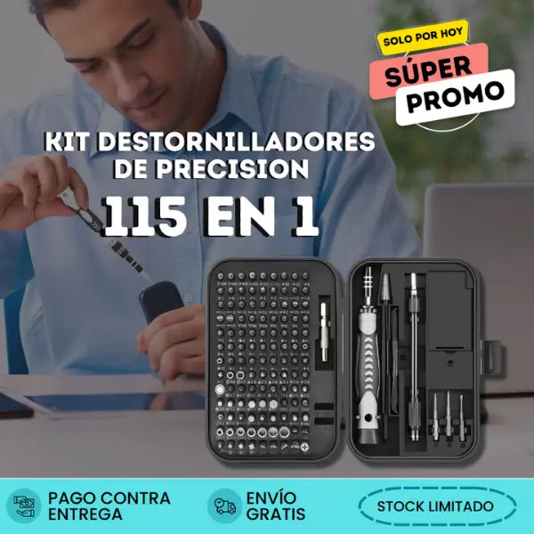 KIT DESTORNILLADOR DE PRECISION 115 EN 1