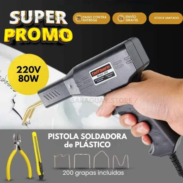 Taffware - Kit de Pistola para Soldar Plástico 220v 80w