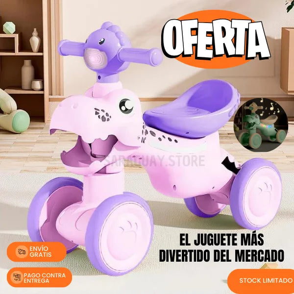 Carro Led y Musical de Dinosaurio para Niños 1-5 años