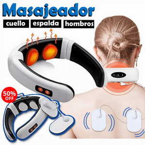 MASAJEADOR DE CUELLO Y ESPALDA + 2 ELECTRODOS