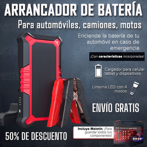 INICIADOR DE BATERÍA PARA AUTO | 50% DE DESCUENTO + ENVÍO GRATIS