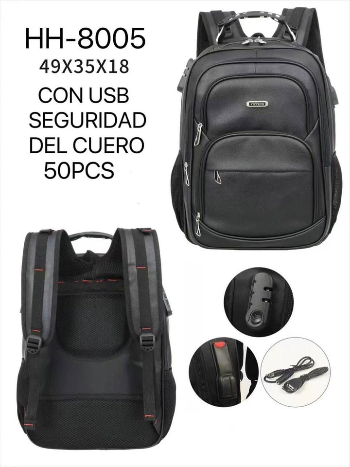 BOLSO 8005 CON PUERTO USB Y CANDADO ANTIROBO