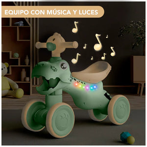 Carro Led y Musical de Dinosaurio para Niños 1-5 años