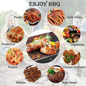 PARRILLA RECTANGULAR PORTATIL BBQ