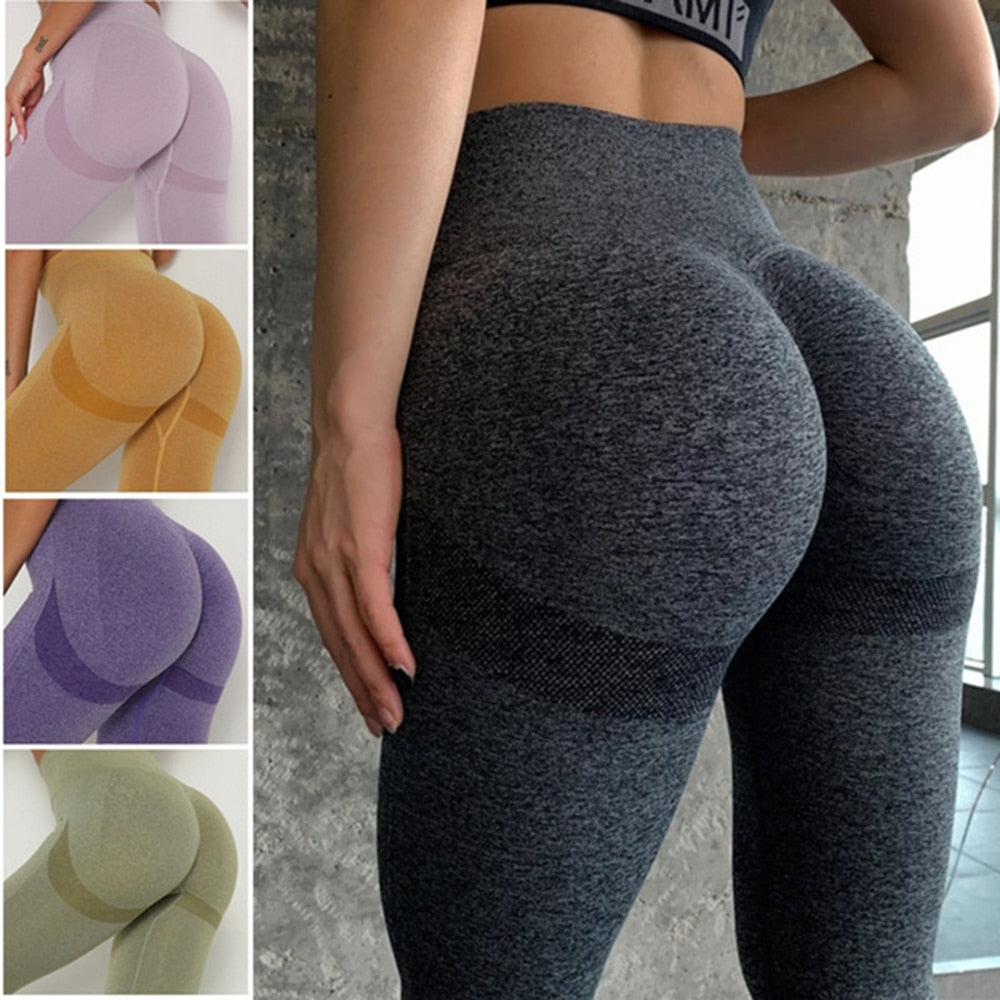 Leggings Deportivos Sin Costuras Para Mujer, Pantalones De Yoga, Realce De Glúteos - 100xHobbies