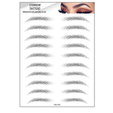 Cejas tatuadas 6D, Pelos Naturales Resistentes Al Agua - 100xHobbies